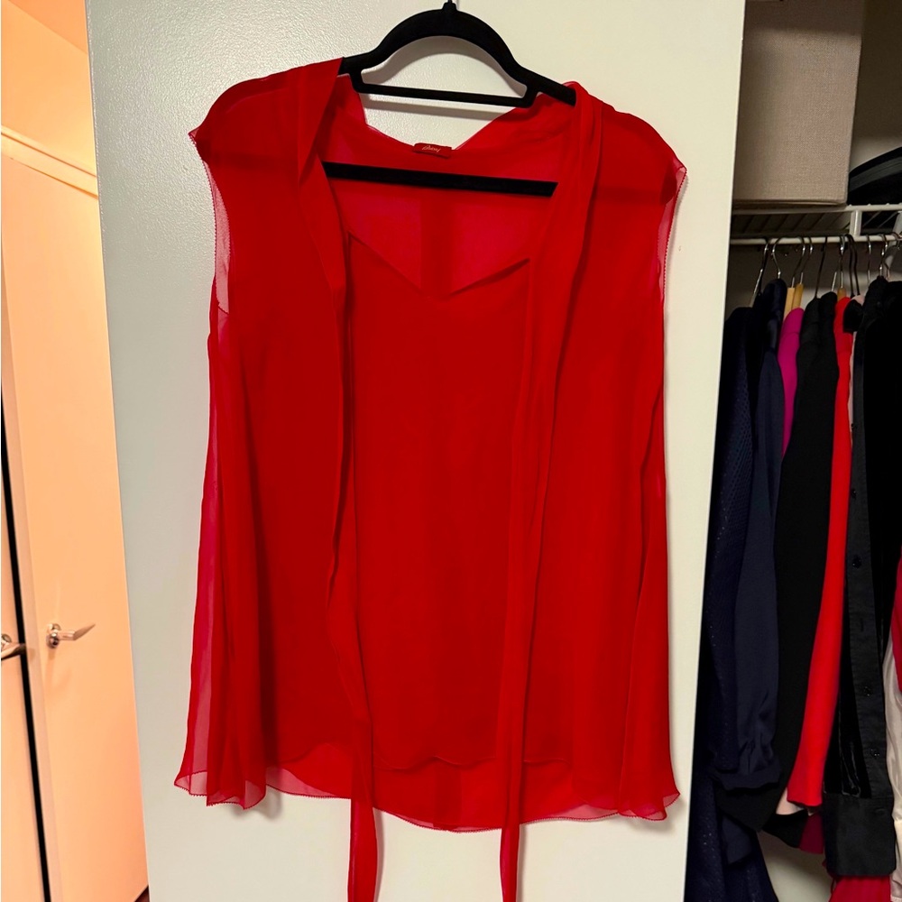 Brioni Vibrant Red Women's Blouse